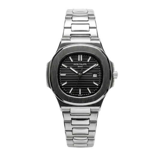 Patek Philippe Genève Men’s Silver Watch – “PATEK PHILIPPE GENÈVE” Classic Design