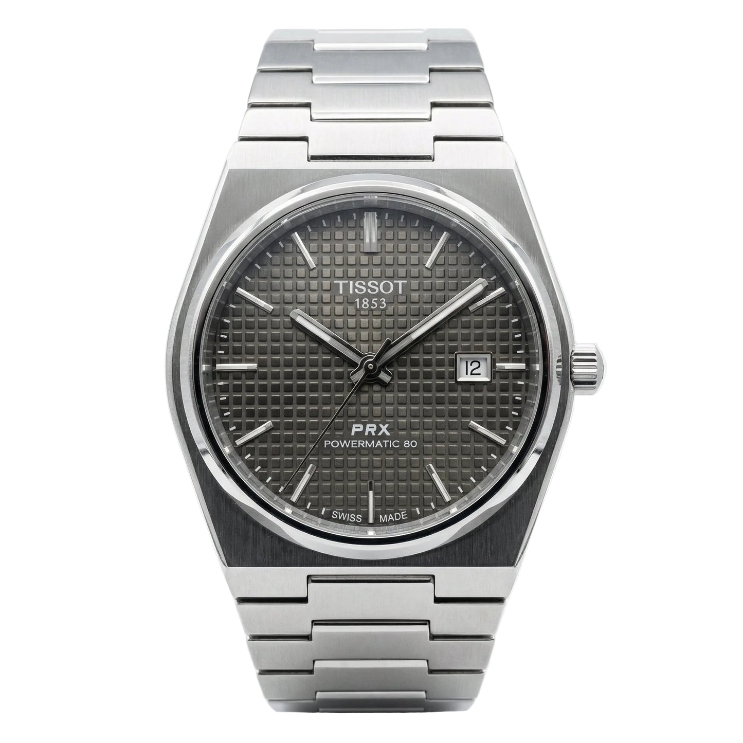 Tissot PRX Powermatic 80 Silver Color Watch – “TISSOT 1853” Elegant Dial Style
