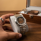 Patek Philippe Genève Men’s Steel Watch – “PATEK PHILIPPE GENÈVE” Elegant Dial
